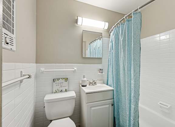 Bathroom with White Tub at Madison Flats, Madison, 37115