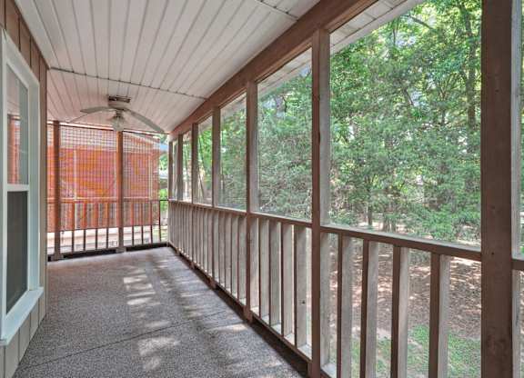 Screened-in Balcony at The Groves Apartments, Raleigh, NC, 27604