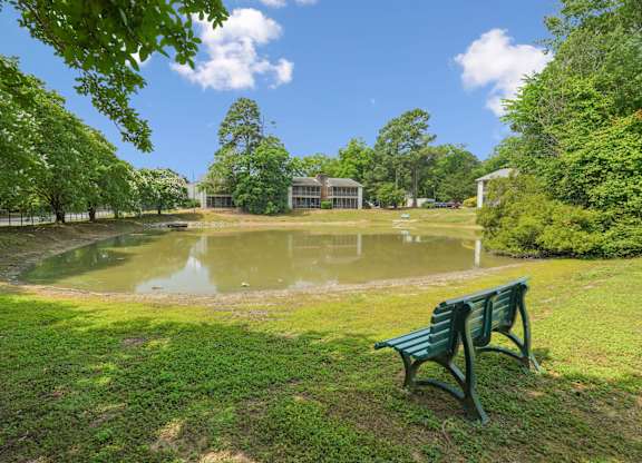 Pond in a Park at The Groves Apartments, Raleigh