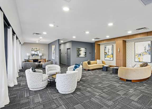 Spacious Waiting Area at The 600 Apartments, Alabama