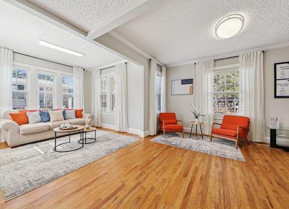 Living Room with couch at Lexington on the Green, Raleigh, North Carolina