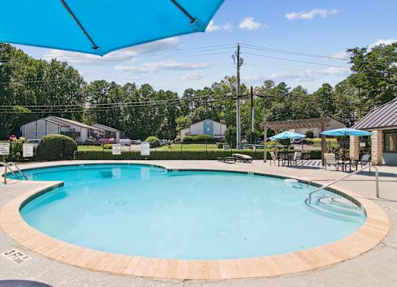 A round swimming pool at The Taylor, Marietta, GA.