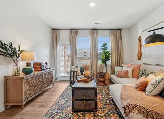 Living Room at The Parker Aiken Apartments, Aiken, South Carolina