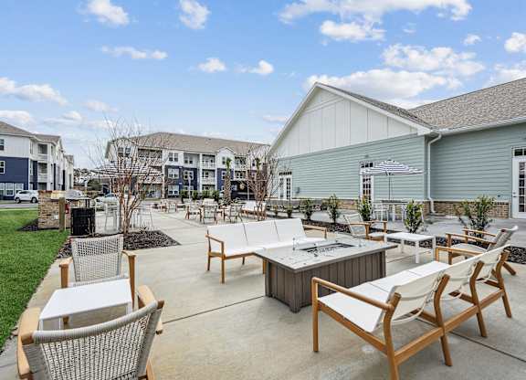Outdoor Firepit Patio at The Parker Leland, Leland, NC 28451