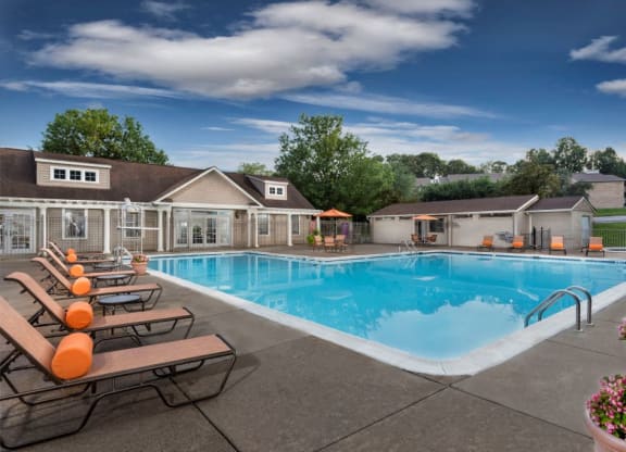 the swimming pool at our apartments