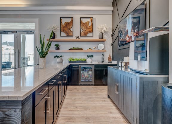 Overlook at Riverside Clubhouse Kitchen and Island