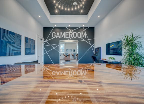 Overlook at Riverside Gameroom Door