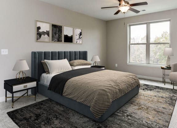 Bedroom at the Flats at Neabsco