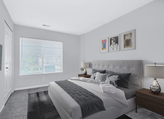 Bedroom at Waterside at Reston.