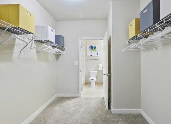 Large closet at the Flats at Neabsco