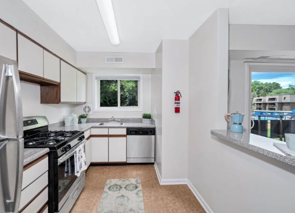 the preserve at ballantyne commons apartment kitchen