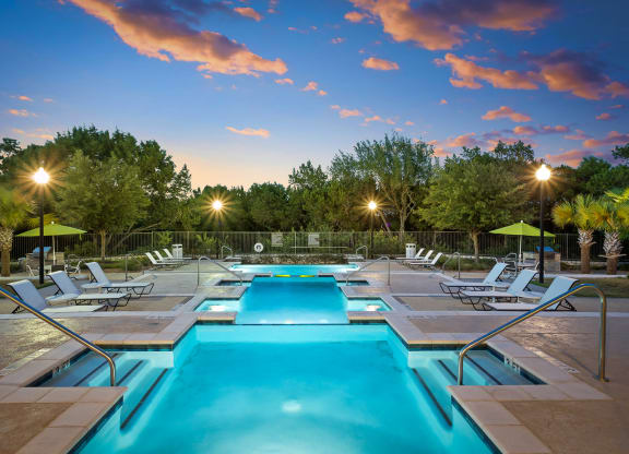 Pool at Dusk