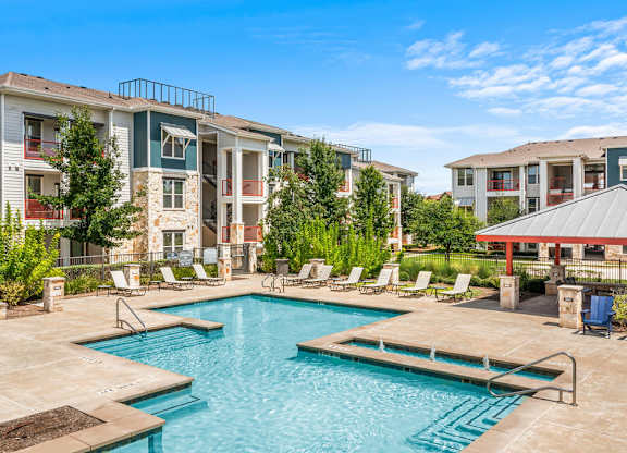 our apartments offer a swimming pool in front of our building