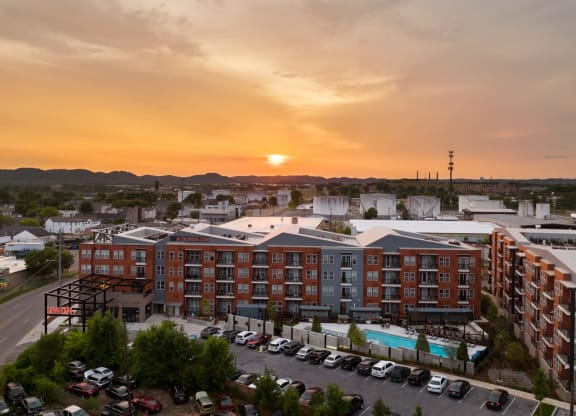 Building Exterior during Sunset