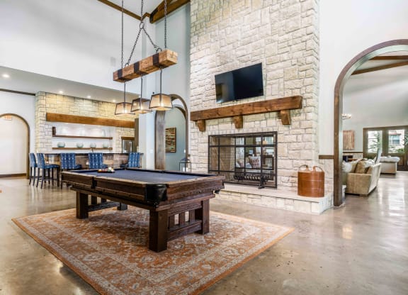 24-Hour Clubroom with Billiards Table
