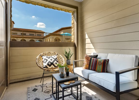 Patio/Balcony with Storage Closet