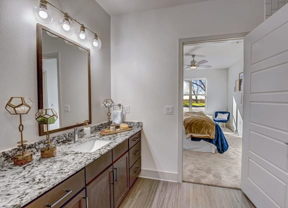 Bathroom with Granite Countertops