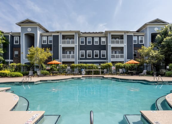 our apartments showcase an unique swimming pool