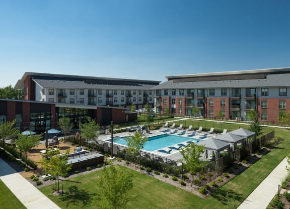 Resort-style Pool with Cabanas