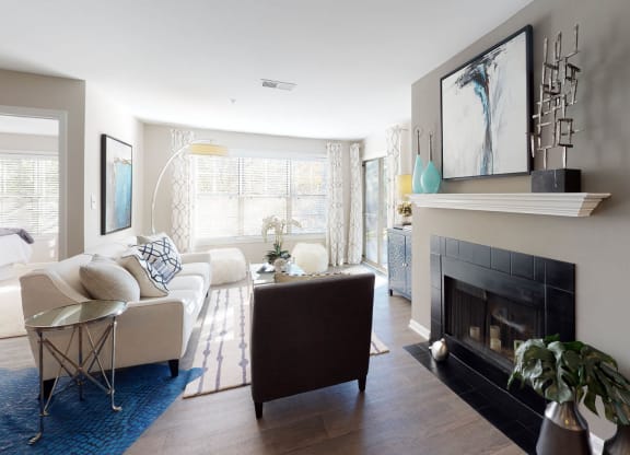 Spacious Living Room at Heritage at Waters Landing, Germantown, Maryland