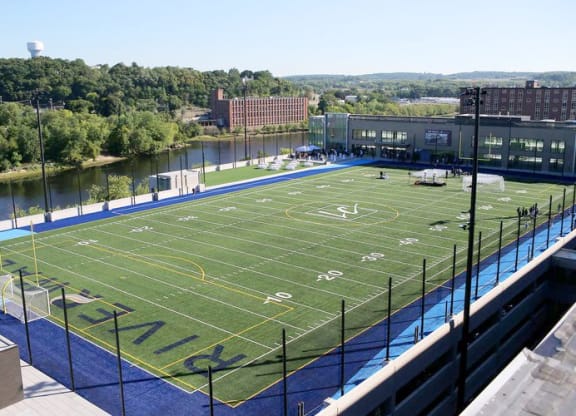 The Pavilion Field at Riverwalk Apartments, Lawrence, MA