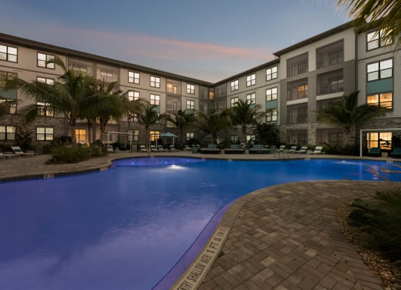Pool During Twilight at AxisOne, Florida