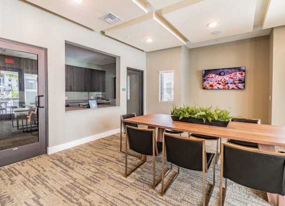 Clubhouse Private Dining Area with Kitchen  at Edge75, Florida 34104