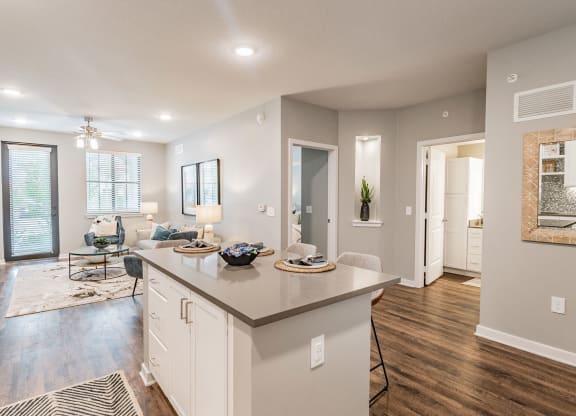 Kitchen Island at Edge75, Naples, Florida