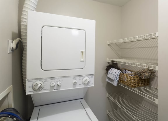 Stacked Washer/Dryer at Heritage at Waters Landing, Maryland