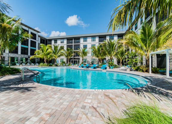 Outdoor Swimming Pool at AxisOne, Florida, 34994