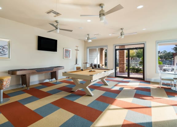 Modern Clubhouse With A Game Room at Kingwood Glen, Kingwood, TX