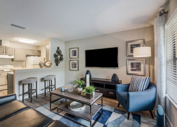 Living Room at Sanford Landing Apartments, Sanford