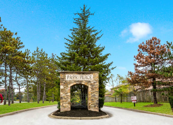 Entrance at Park Place Apartments, Louisville