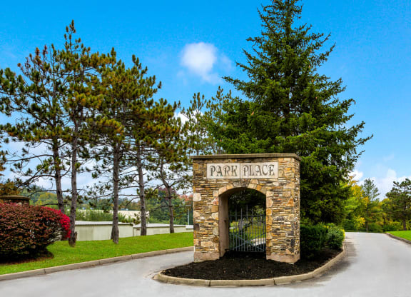 Entrance at Park Place Apartments, Louisville