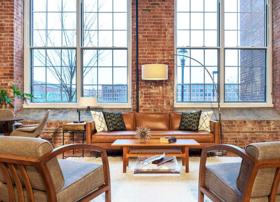 Brick Wall Accent in Homes at Riverwalk Apartments, Lawrence, Massachusetts