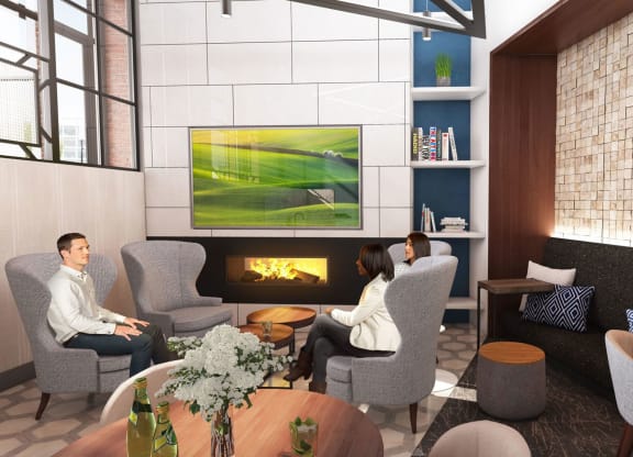 Work Space at Riverwalk Apartments, Massachusetts