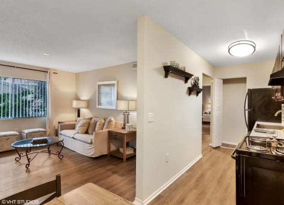 Kitchen With Living Area View at Sarasota South, Bradenton, FL, 34207