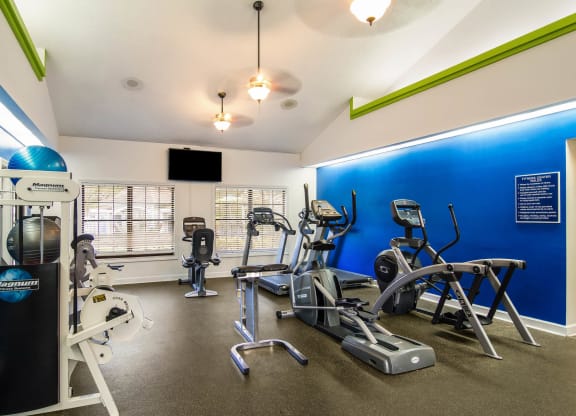 Fitness Center at St. Johns Forest Apartments, Jacksonville, FL, 32277