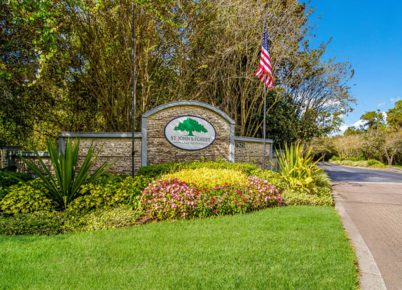 Entrance at St. Johns Forest Apartments, Florida