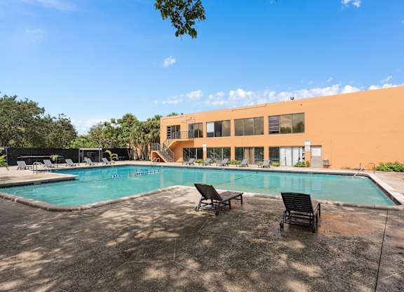 the swimming pool at our apartments at Cypress Grove, Lauderhill