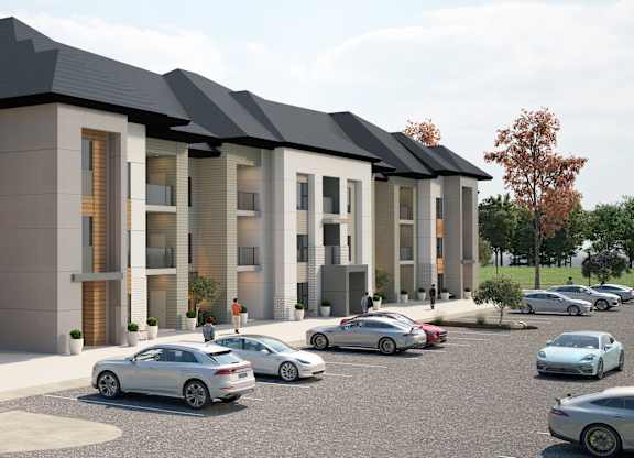 Exterior Render of Building at Artisan, O’Fallon, IL