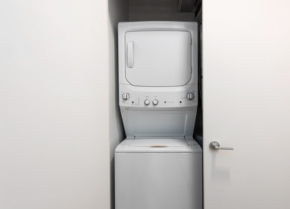  laundry with stackable wash at Steelcote Square, St. Louis, MO, 63103