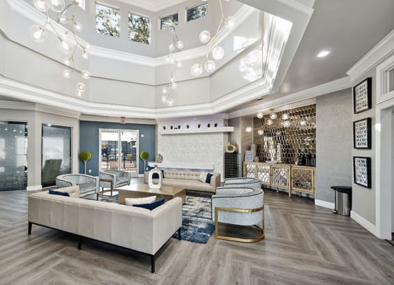 Leasing office lobby