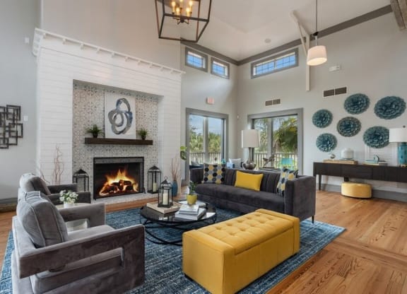 Clubhouse lounge area