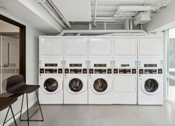 Community laundry center at TL Residences