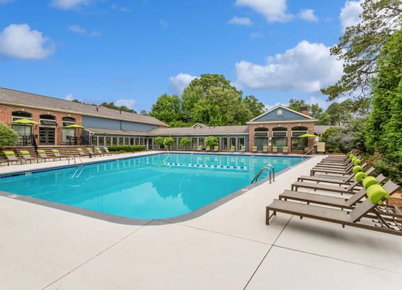 Resort-style swimming pool