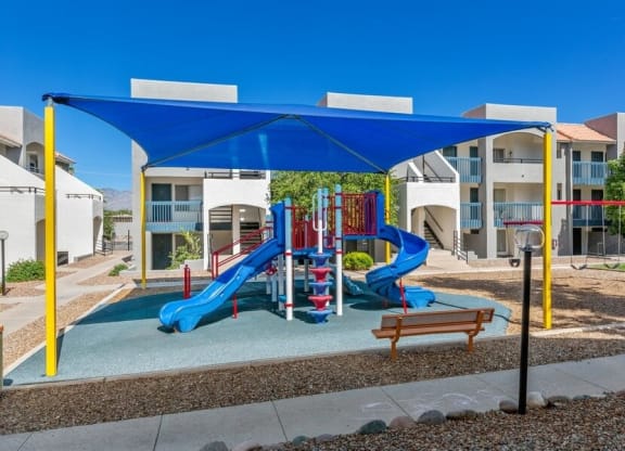 Covered outdoor playground