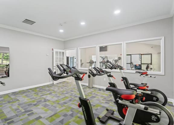 Fitness center showcasing state of the art machines