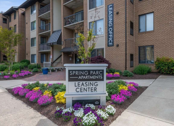 Property Entrance sign and building exteriors