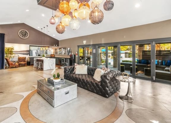 Clubhouse lobby
